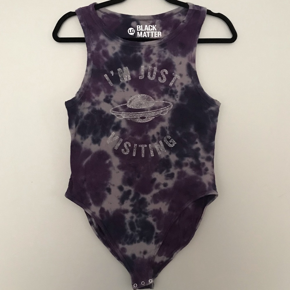 👽🛸 “I’m Just Visiting” Tie Dye Bodysuit